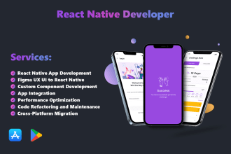 be your react native mobile developer