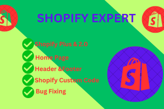 create shopify home  header  footer product and cart pages