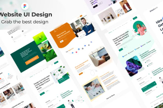 create web and app UI UX design in figma