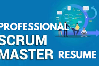 write scrum master, project manager resume and linkedin profile