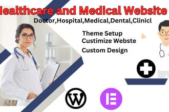 design dental, fitness, medical and healthcare wordpress website