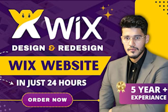 design wix website, redesign wix website or wix business website
