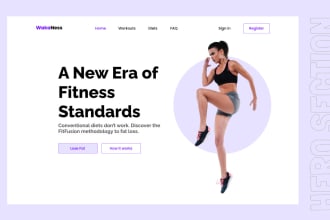 do creative website header, slider, ad banner, hero section