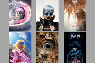 design a professional movie poster film poster