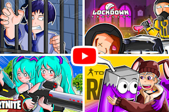 draw awesome cartoon thumbnail for any platform
