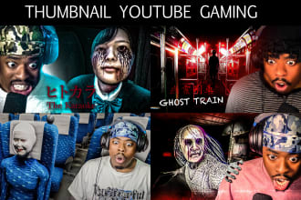 create thumbnails horror gaming professional for any game you want