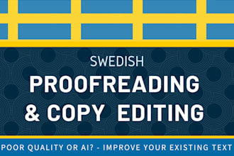 proofread and edit your swedish text