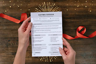 make an ats friendly freshers resume and fully professional linkedin profile