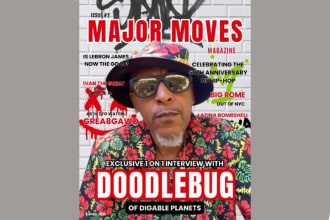 create unique and eye catchy magazine cover or magazine page