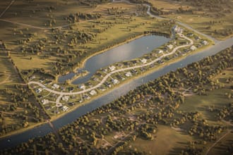3d rendering urban planning of master plan urban design