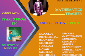 be your mathematics tutor for any level