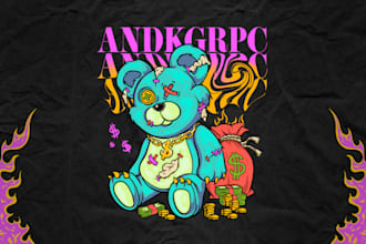 create streetwear design for your tshirt and clothing brand