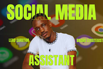 be your lead social media curator and virtual assistant