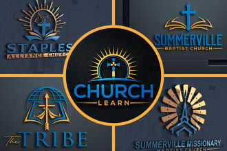 design best quality modern church and unique ministry religious logo