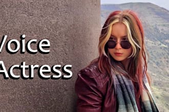 record a russian female voice over or english with russian accent