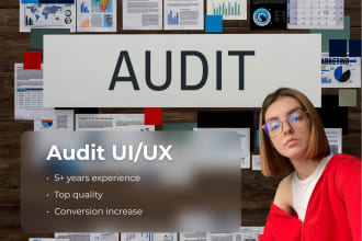 deliver professional UI UX audit to boost conversions, usability
