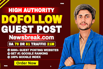 do SEO guest post backlinks and publish article, premium guest post service