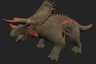 make optimized 3d asset for your low poly or ps1 style game