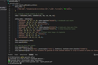 create a python script to automate reports and pdf