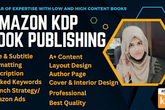create your amazon KDP book a to z and enhance brand content aplus