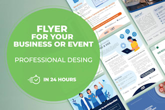 design creative business flyer, brochure, and marketing materials