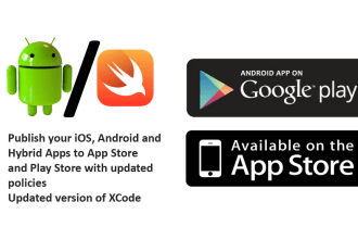 publish apps to apple and google stores