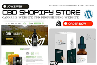 build cbd shopify store cbd website hemp vape thc cannabis dropshipping website