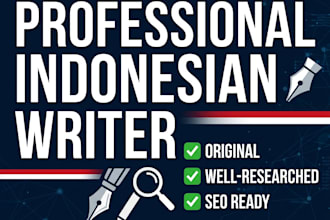 write bahasa indonesia articles