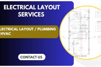 do an electrical design layouts plan and load calculation
