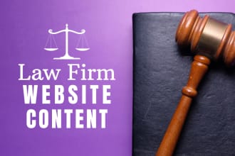 write legal blogs and content for lawyer, attorney, law firm website
