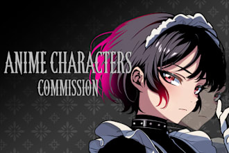 draw amazing your anime style, original character, fanart, vtuber, manga, pfp
