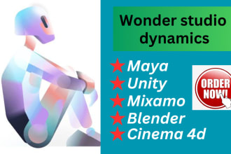 do 3d character rigging in wonder studio