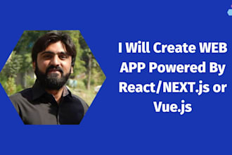 create react, vue, web applications