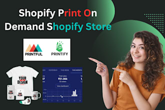 create print on demand shopify store with high quality designs