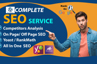 complete wordpress on page and off page SEO service