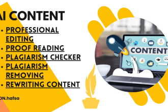 edit ai , chat gpt content in 24 hours