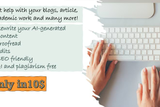 rewrite any ai generated content and make it ai and plagiarism free