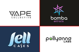 make a cannabis vape cbd pot hemp logo design