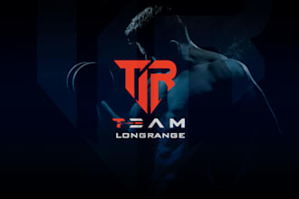 do minimalist sports fitness gym logo design for streetwear clothing business
