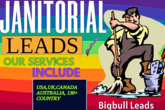 provide janitorial leads USA UK canada australia