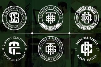 do initial letter monogram urban clothing brand  logo