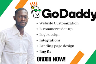 godaddy design and redesign, develop godaddy, ecommerce