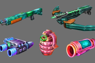 create amazing 2d game art props, icons, items, objects