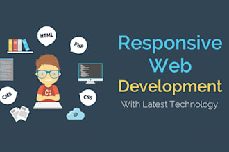 build a professional, stunning responsive custom website with html5, css3
