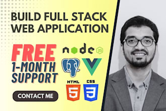 make custom full stack web app, website development from scratch