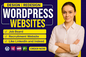 develop a professional job board, recruitment website like linkedin and indeed