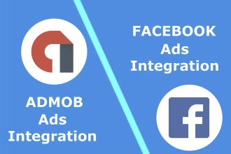 integrate admob ads or facebook ads in your app