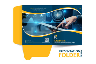 design presentation folder for medical healthcare home care business