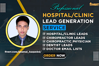 do doctor email list, hospital leads, chiropractor and dentist lead generation