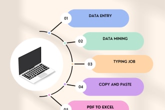 excel data entry, data entry, PDF to excel data entry